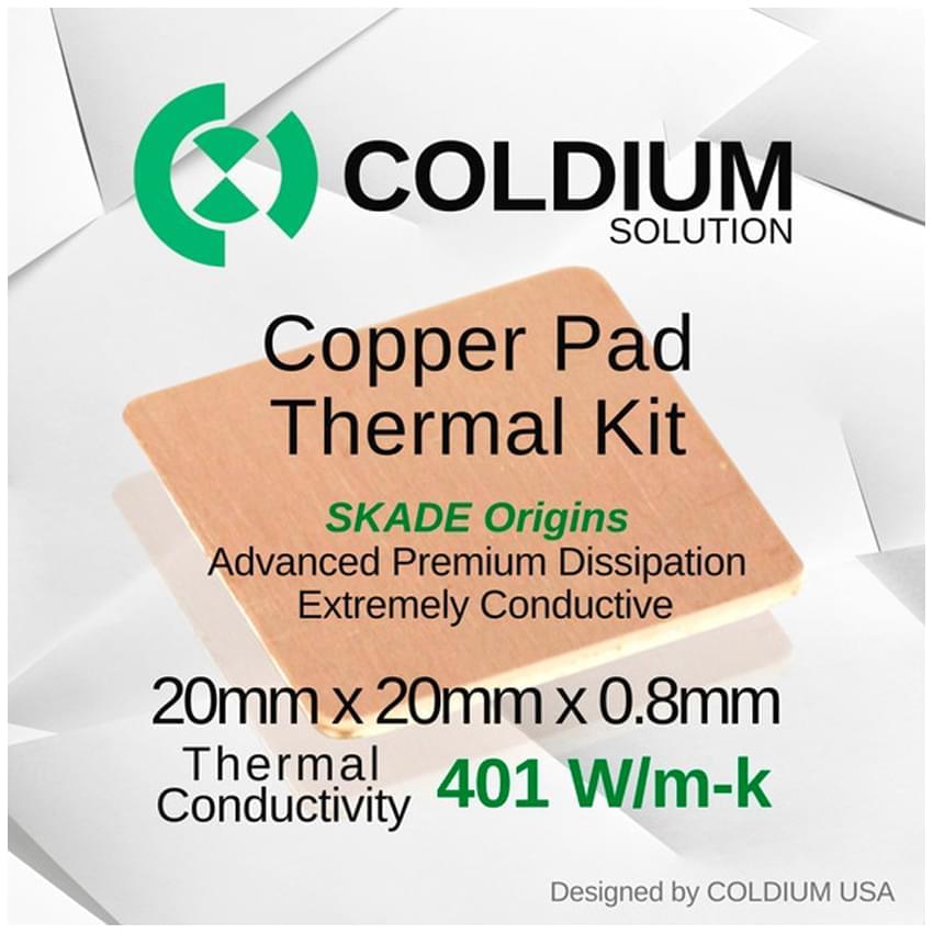 Thermal Pad Coldium Smart Copper 20x20x0.8mm